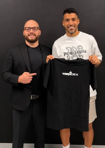 Luis Suárez avec Trendex